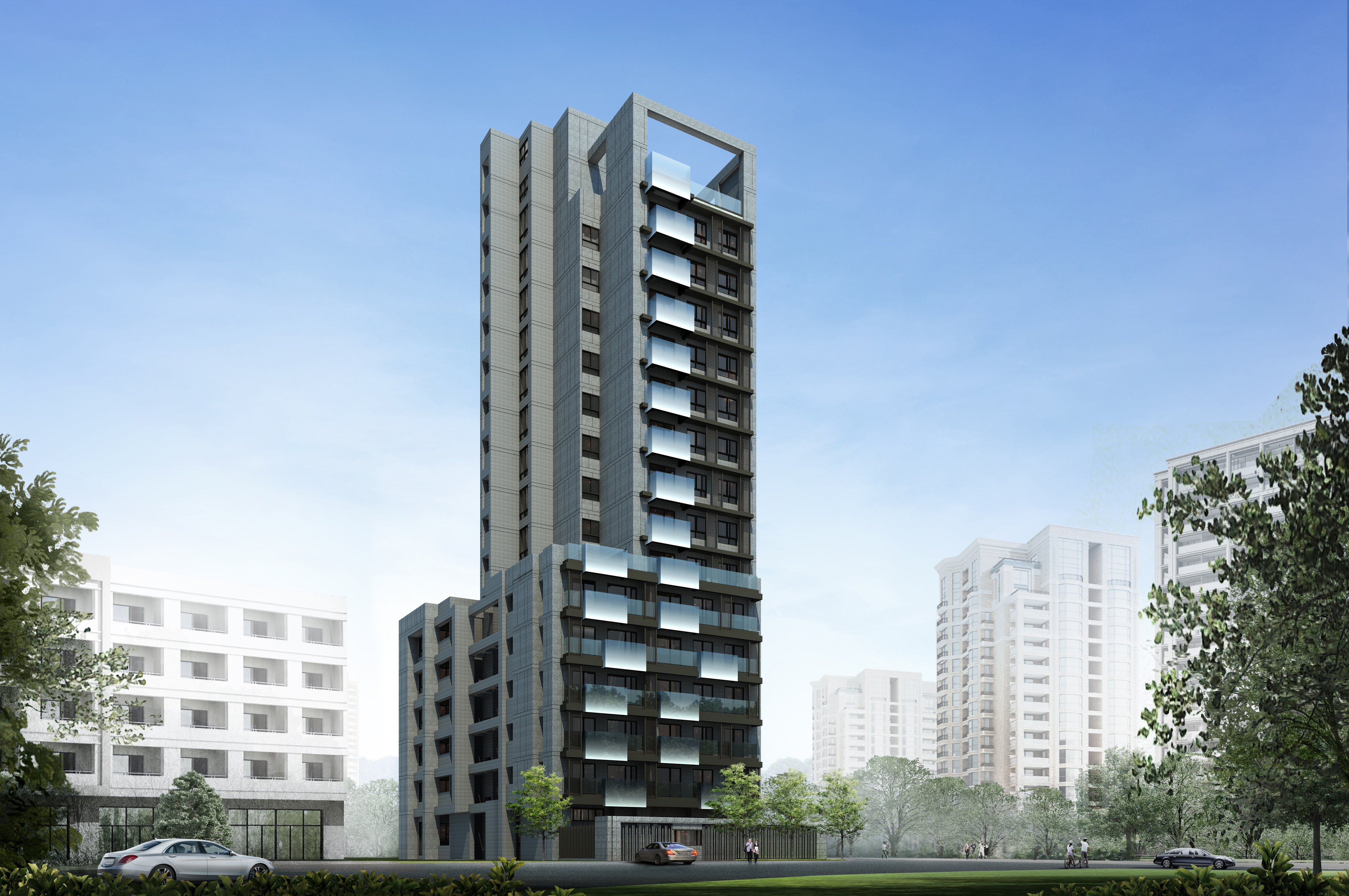 天母首個海砂屋歷經10年重整規劃,將興建成15樓高的新建案「沐山」,每坪開價110萬元。