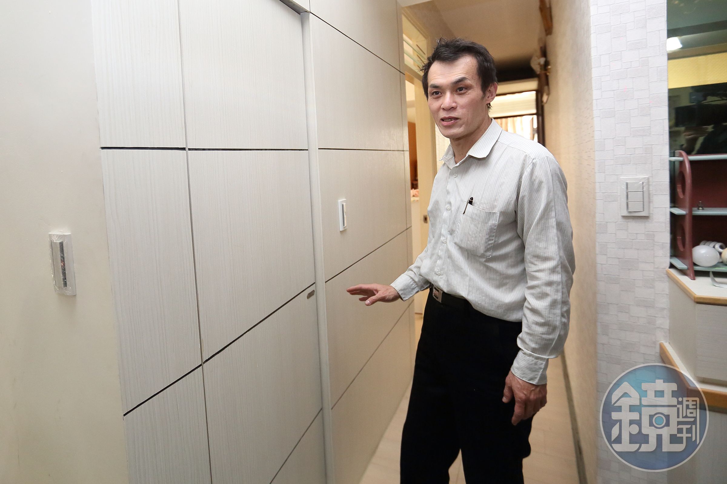 聶建中自己比價，找CP值高的工班動手做，原本設計師估價350萬，他不到100萬元就搞定。
