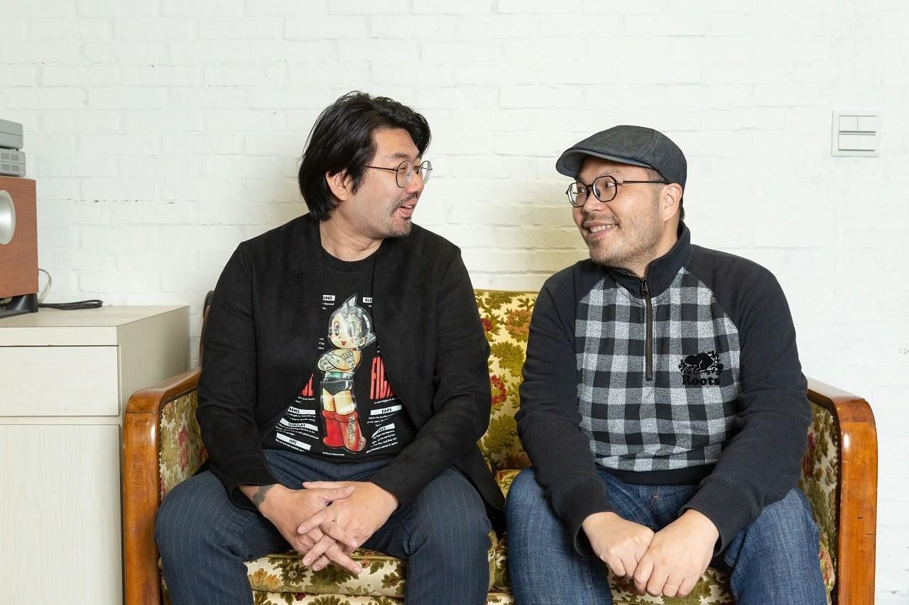 《英雄的英雄》採雙導演分工模式,林于竣掌控故事情節、戲劇節奏(右),劉育樹主導動畫製作(左)。