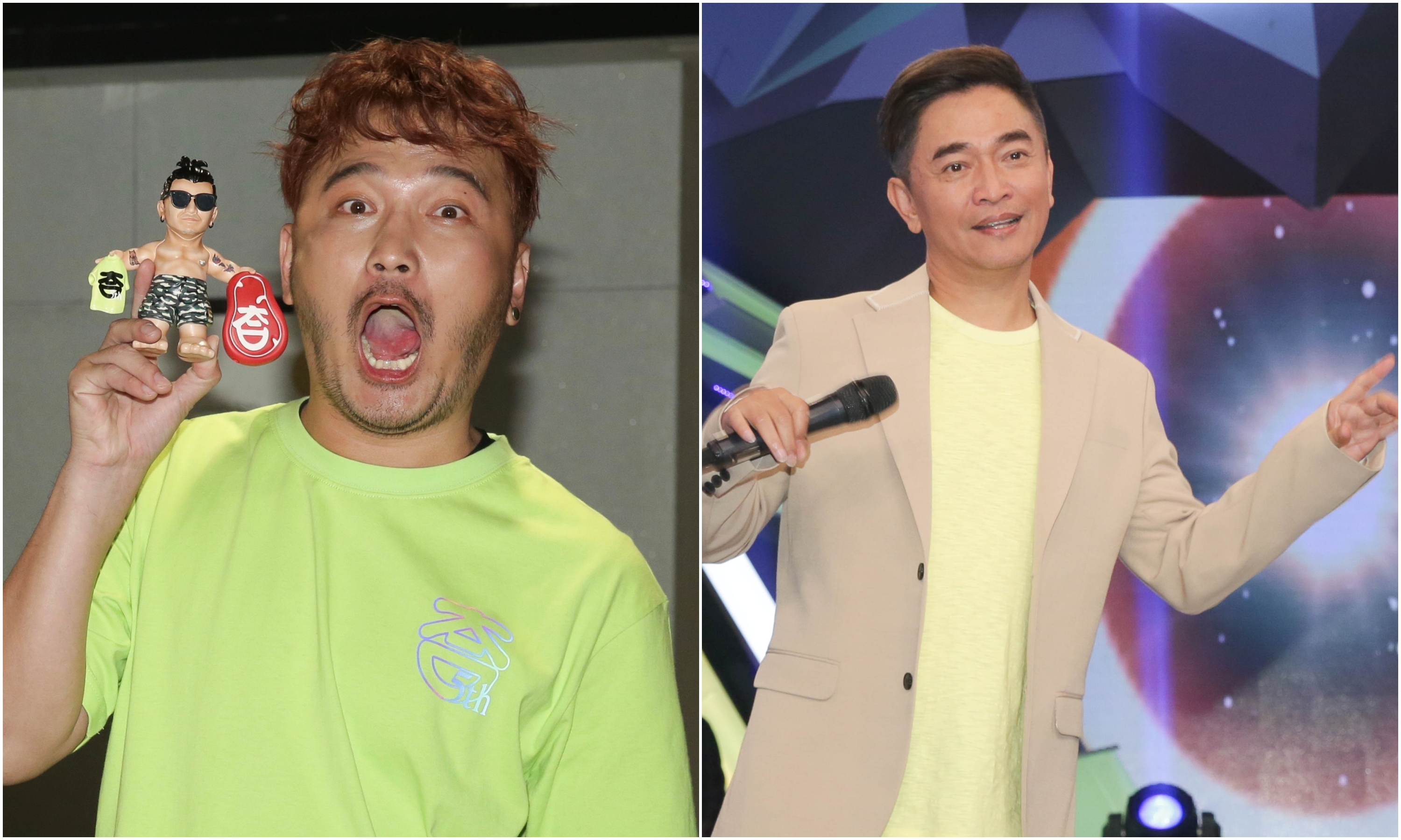 KID（左）對於老大哥吳宗憲日前失言遭砲轟，懇求觀眾多多體諒。