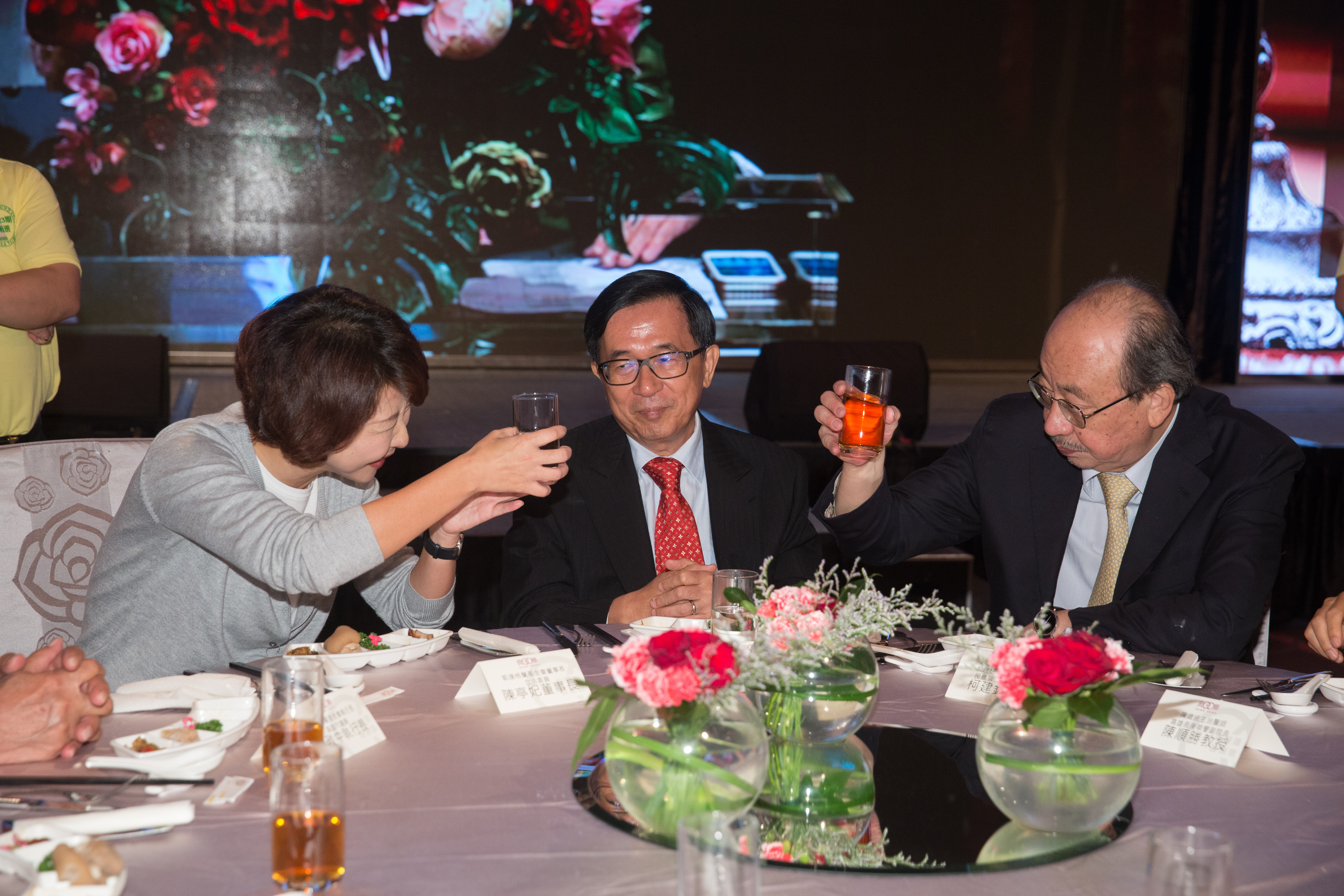 前總統陳水扁保外就醫後，去年是連續第4年出席凱達格蘭基金會募款餐會，今年因為疫情確定停辦。本刊資料照。