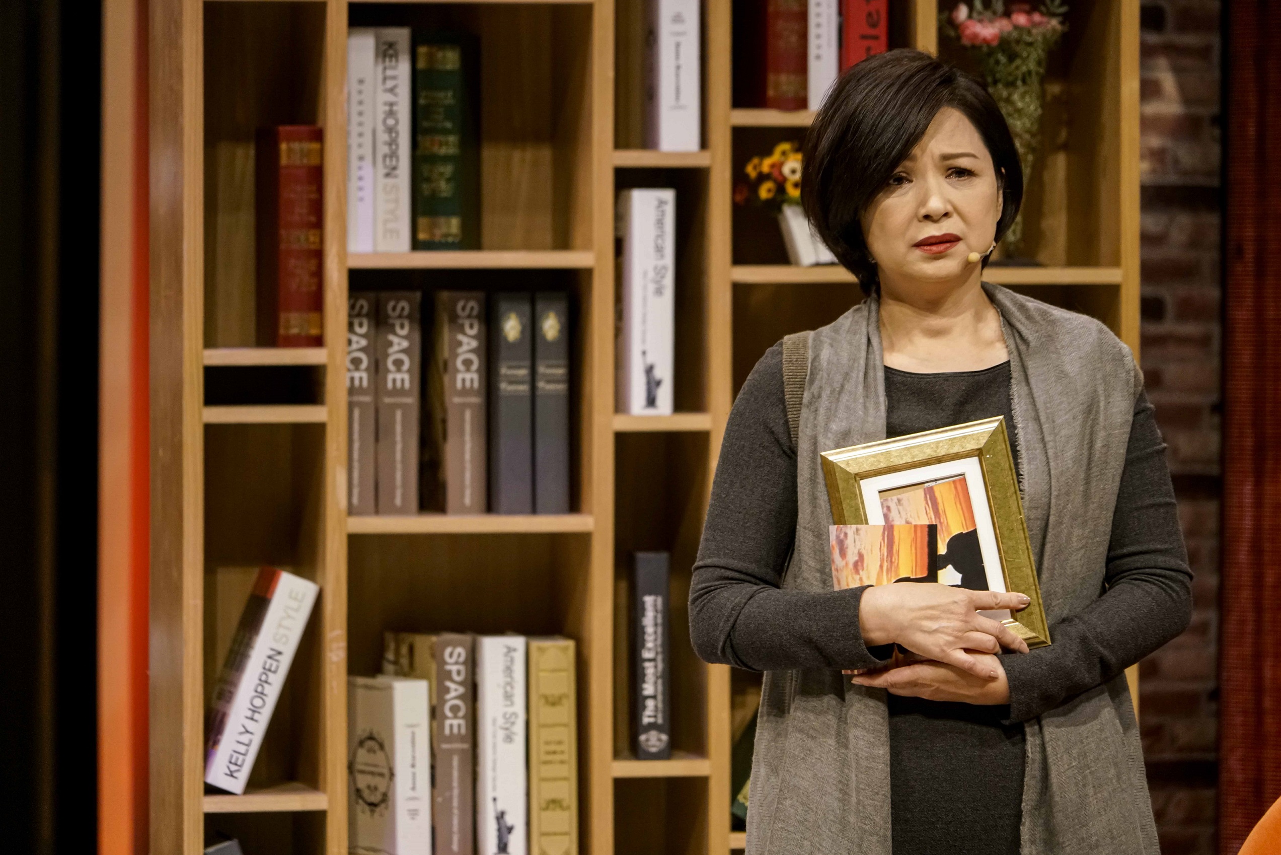 楊貴媚在節目「樂來越好聽」演短劇，醞釀情緒中的爆發力卻要在一瞬間爆發，非常不容易。（八大提供）