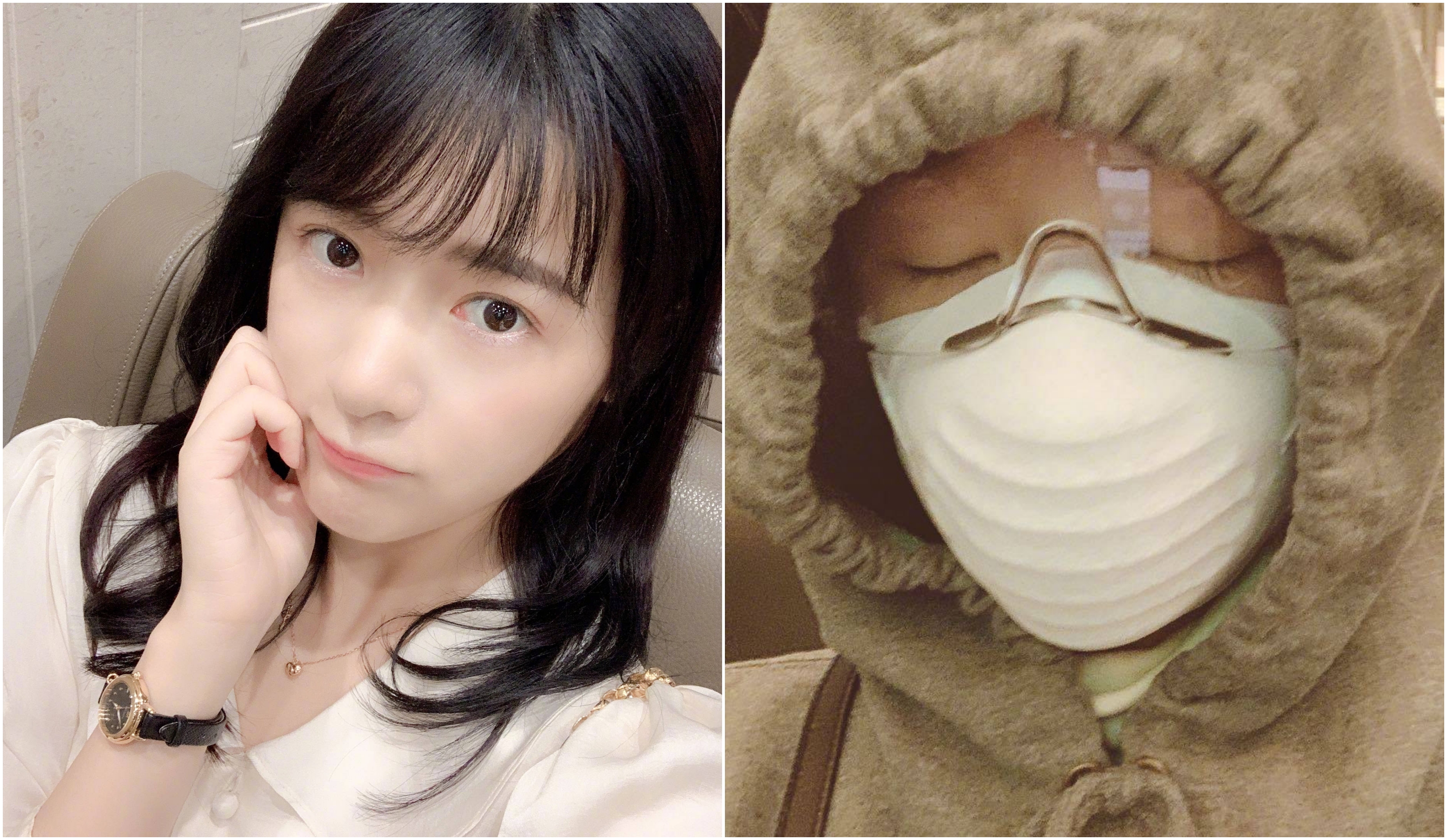 徐嬌在美國留學，學校因疫情已於上週停課，原本她打算在當地居家隔離，如今美國疫情大爆發，她也只好返回杭州。（翻攝自徐嬌微博）