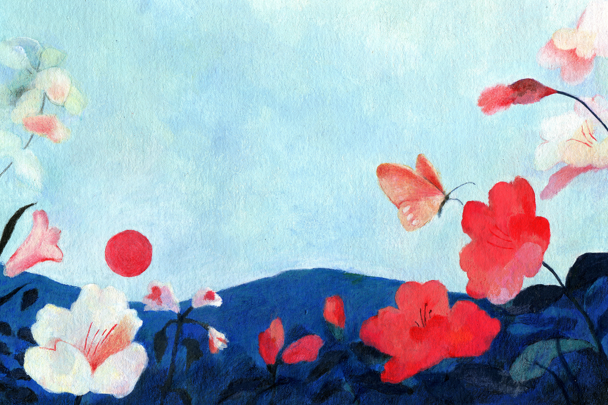 【詩】稻弄蝶與山茶 姚時晴