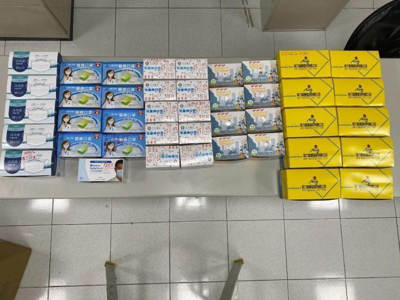 警署全面嚴查哄抬囤積防疫物資,至今查察囤積口罩計7件、7人。(翻攝畫面)