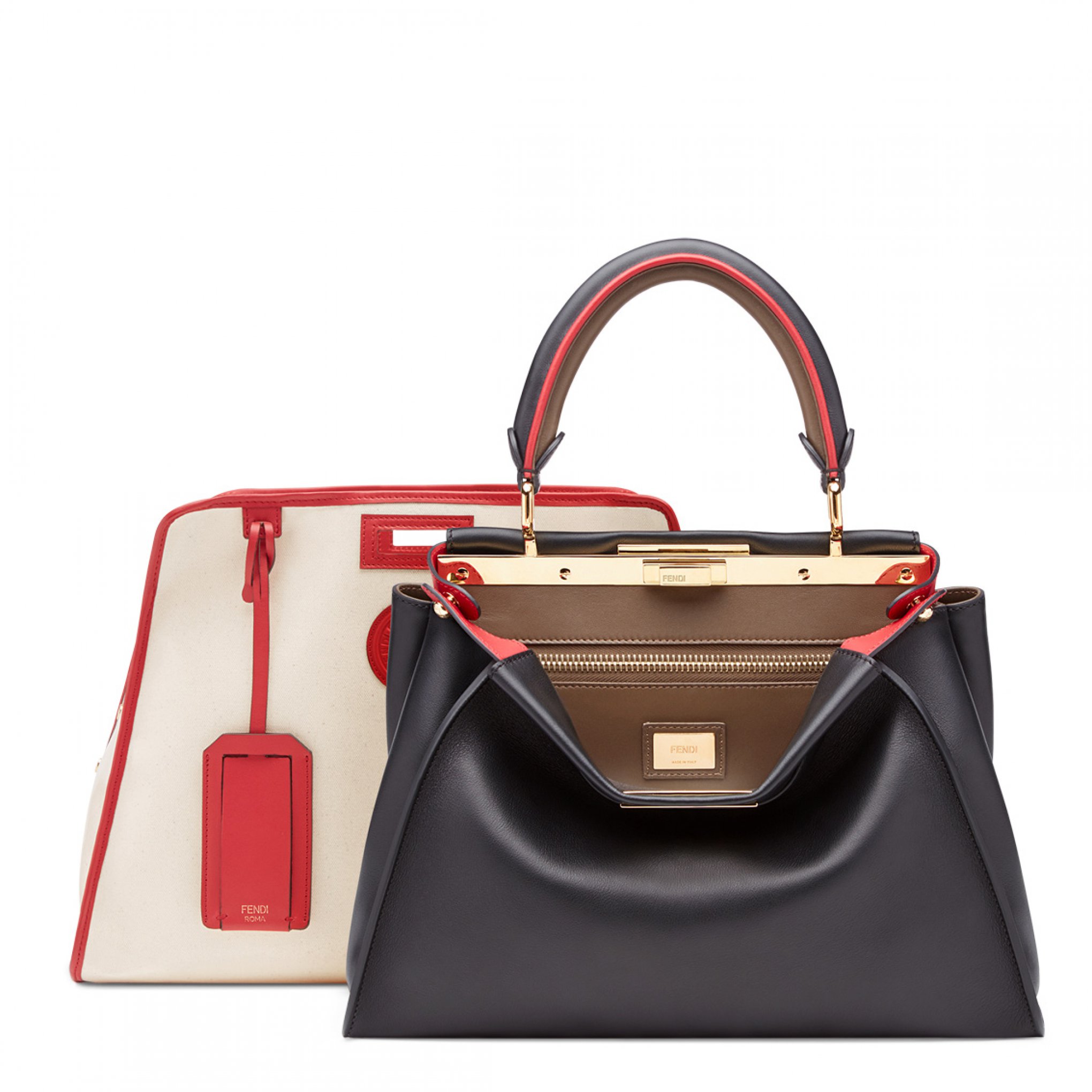 有了Peekaboo Defender防水保護套，反而讓包款多了一種外型。（FENDI提供）