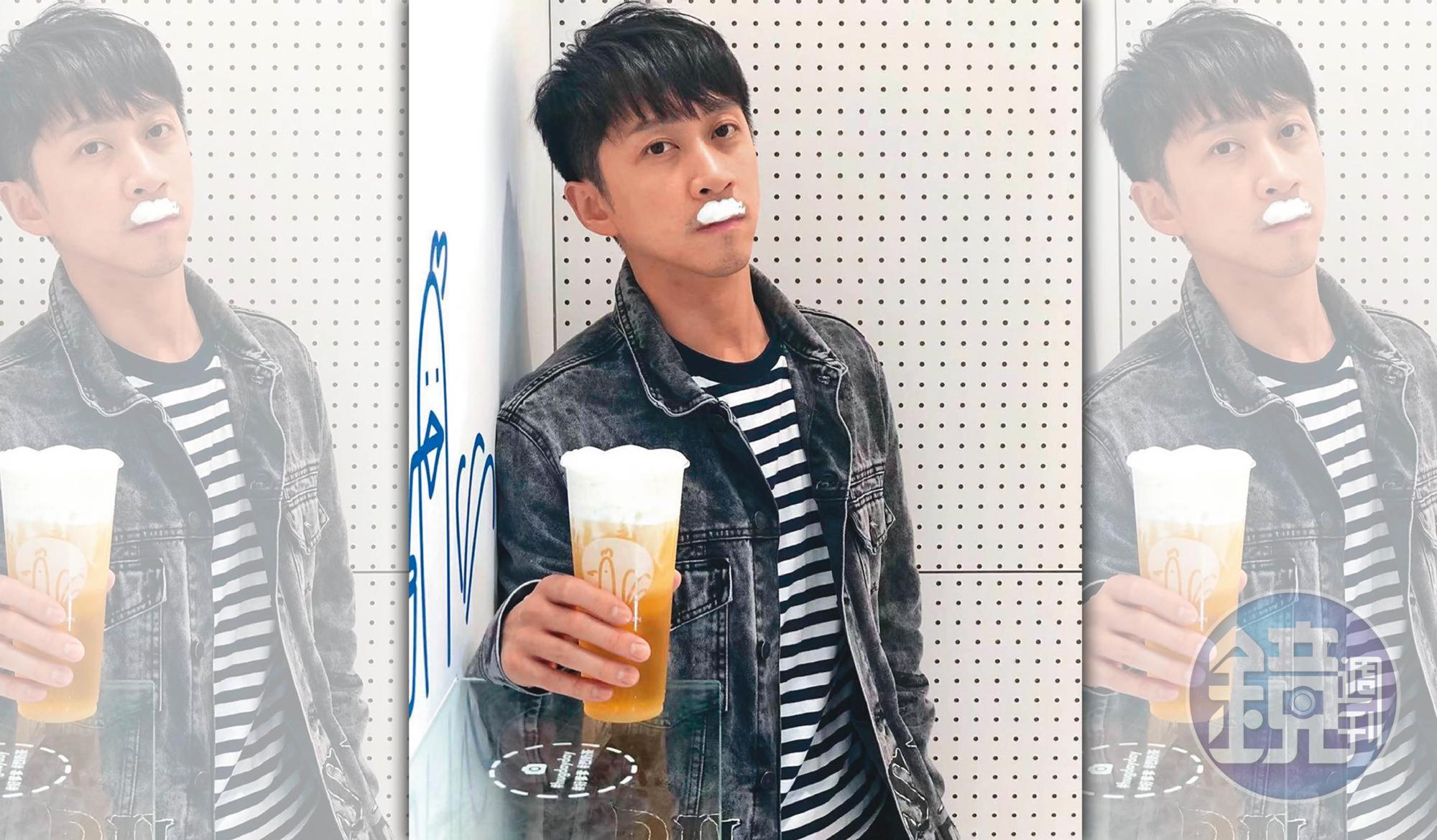 陳漢典積極發展副業,近來投資手搖飲料店,宣傳親力親為。(翻攝自陳漢典IG)