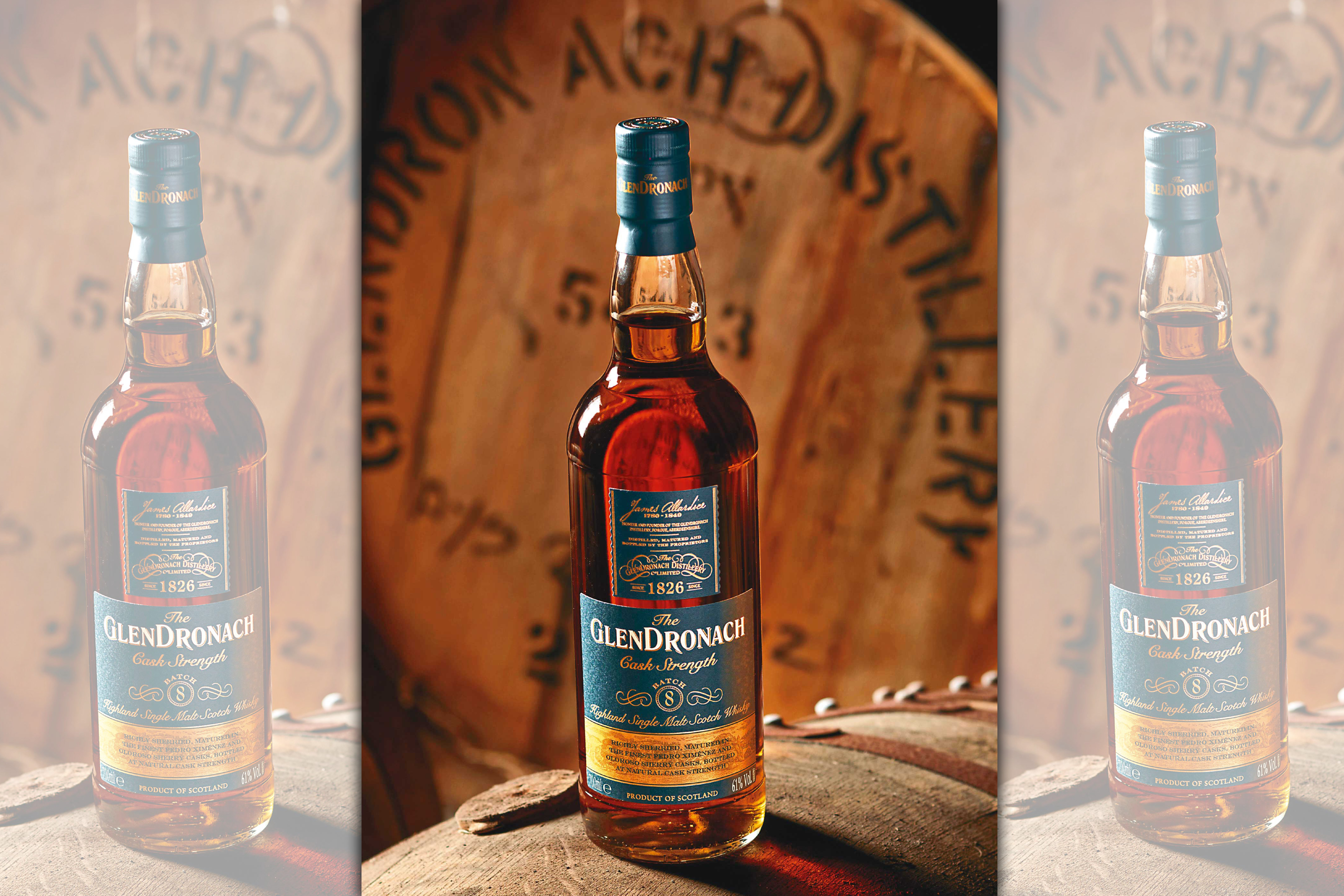 格蘭多納桶裝強度原酒第8版再度展現該酒廠「雪莉桶專家」的傑出，結合了精選自酒窖中的10年PX雪莉桶跟Oloroso雪莉桶，華麗甜美又均衡。