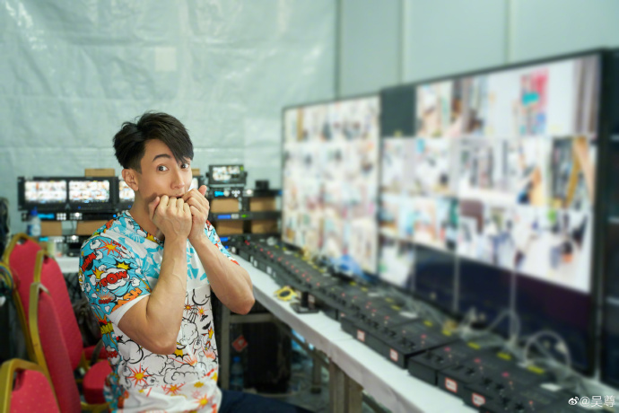 吳尊因汶萊疫情嚴重，而無法搭機來台參與公益活動。（翻攝自吳尊微博）