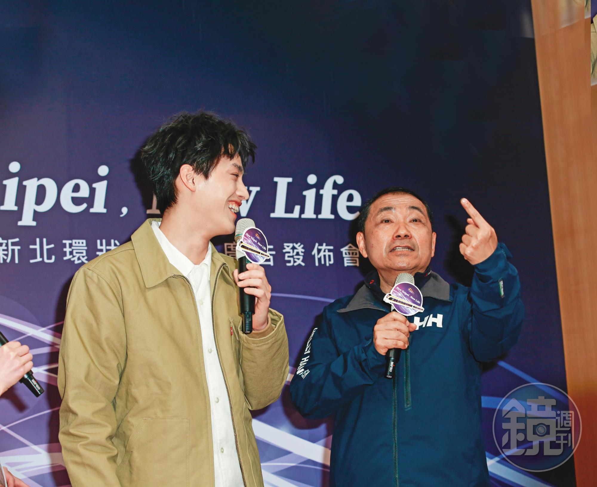 范少勳（左）擔任稱職配角，侯友宜（右）防疫不遺餘力，政策頗受外界討論。他之前跟柯文哲碰面，討論雙北該如何工作，卻被形容他大大搶了柯文哲的話語權。