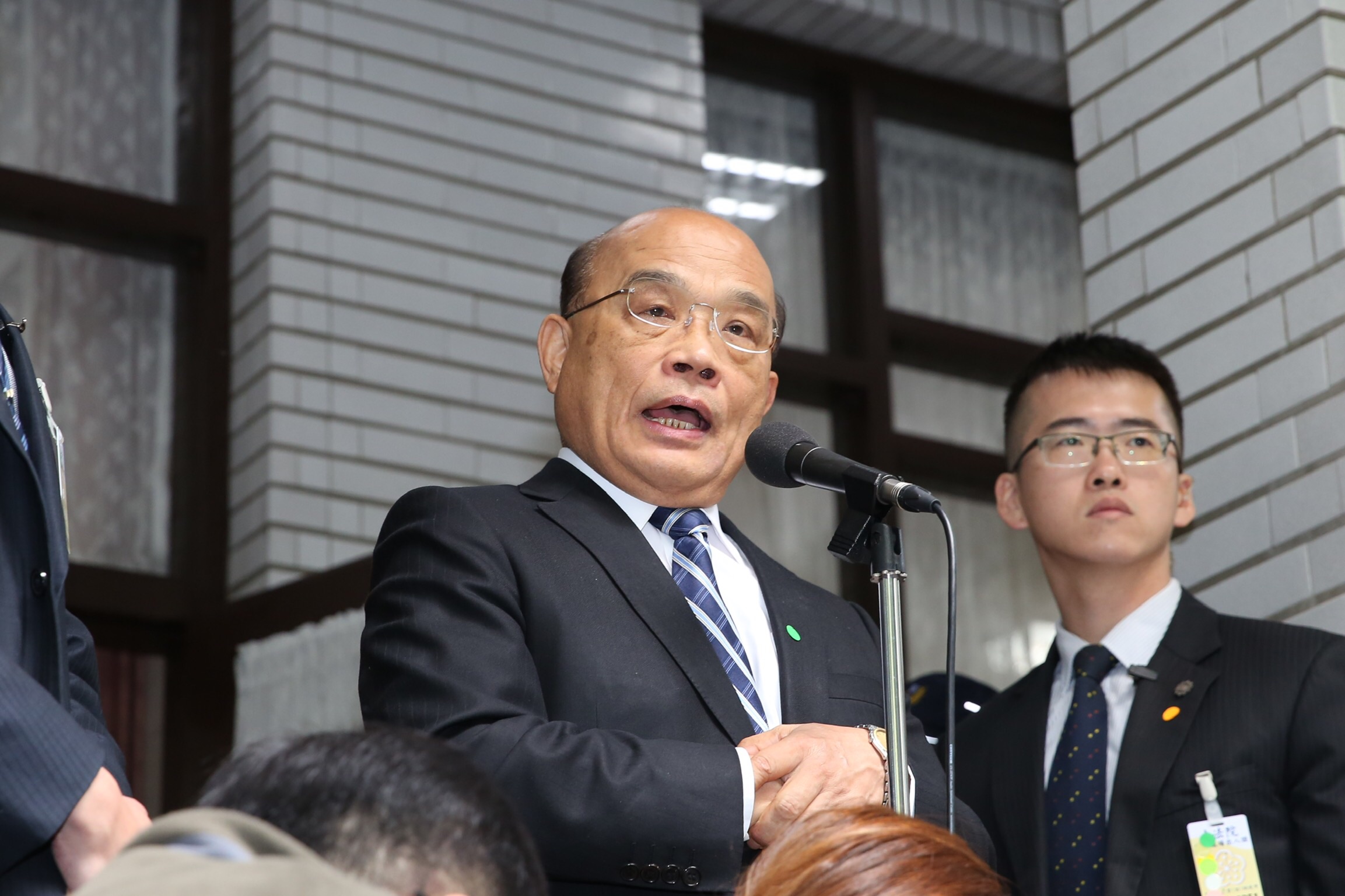 行政院長蘇貞昌今針對國營事業人事調整表達他的看法。