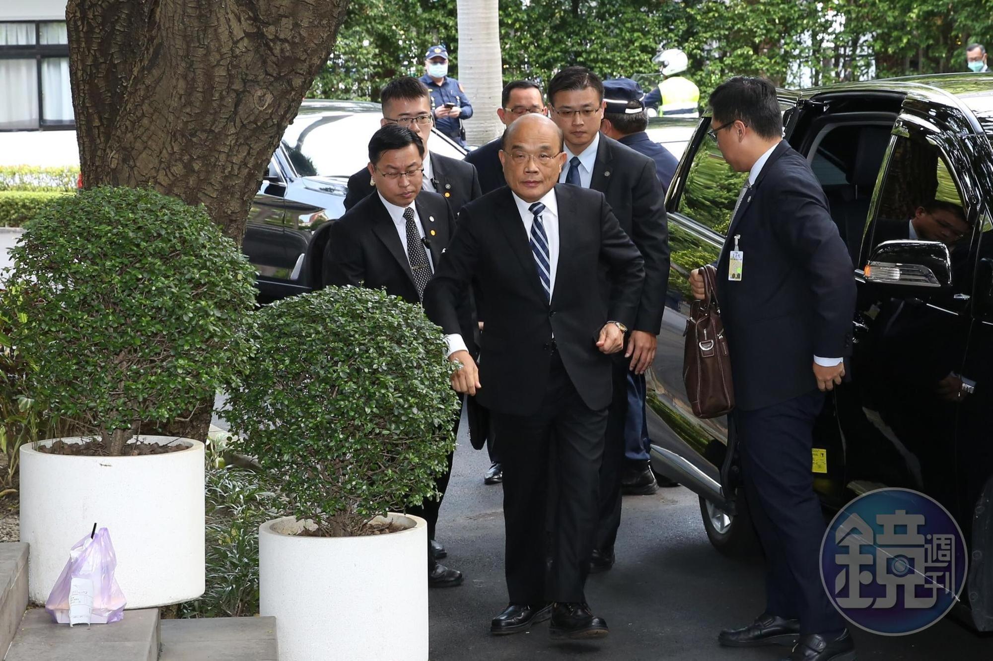 行政院長蘇貞昌今到立法院備詢。
