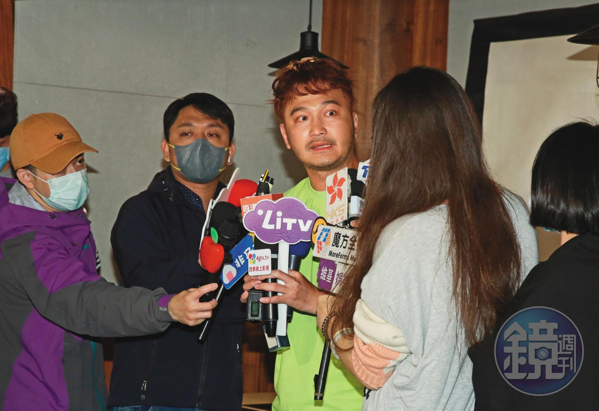 KID擔任「爸爸」吳宗憲的救火隊算是稱職,「我們做節目就是想讓大家開心」。