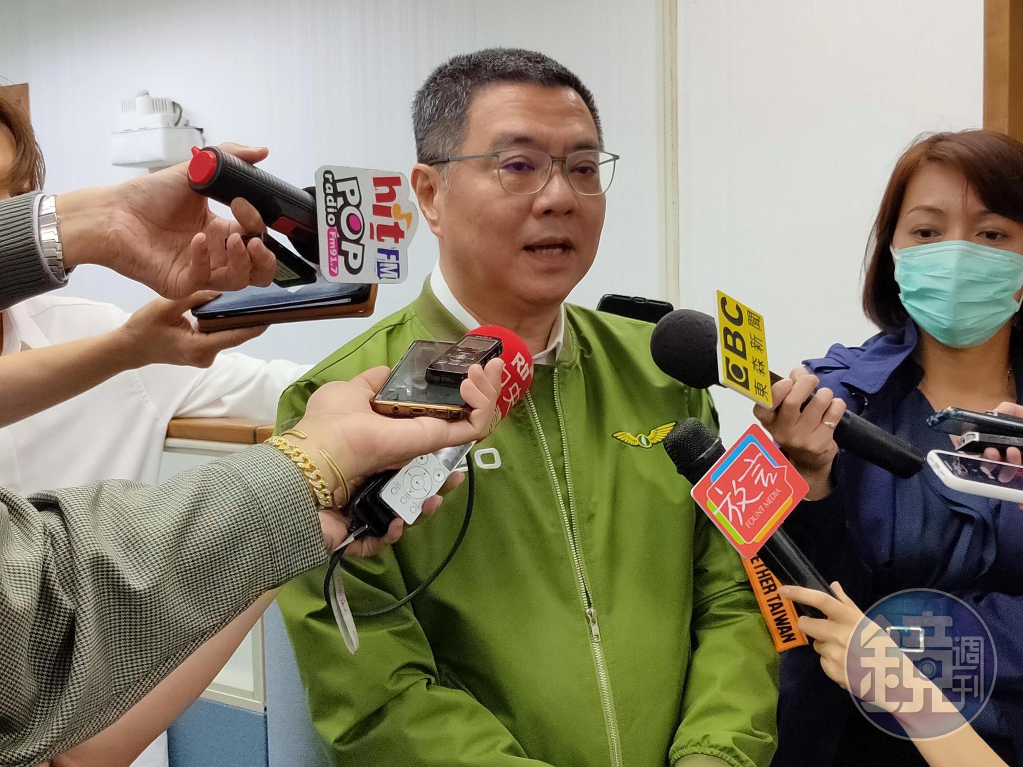 民進黨主席卓榮泰今接受媒體訪問。