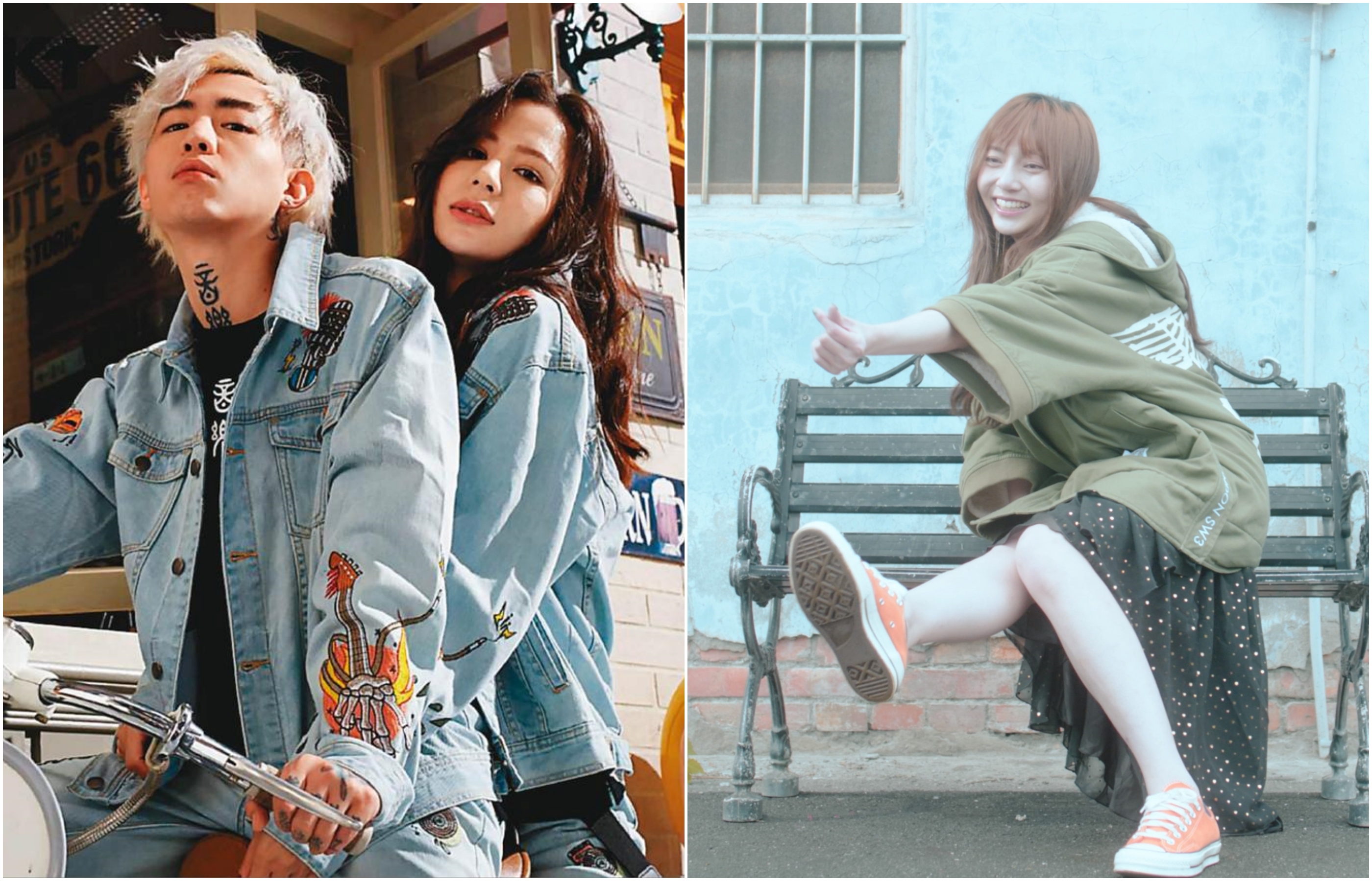 謝和弦認愛新歡莉婭（右）和老婆Keanna（左圖）的感情已回不去，謝堅持離婚、但K不願。（讀者提供）