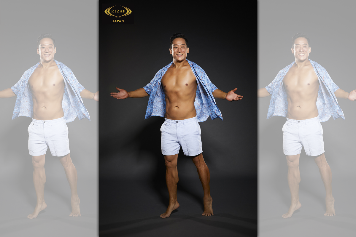 阿龐日前參加健身減重計畫，半年體重減了23.6公斤。（RIZAP提供）