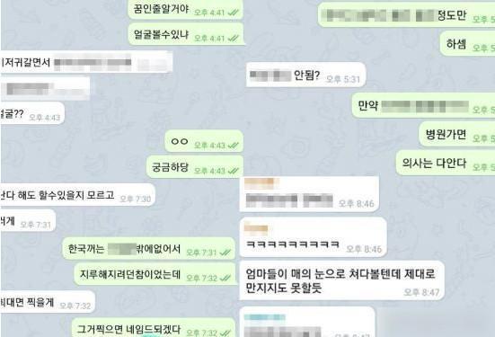 N號房會員連女嬰也不放過，討論起一邊換尿布一邊意淫的過程。（翻攝自《亞洲經濟》）