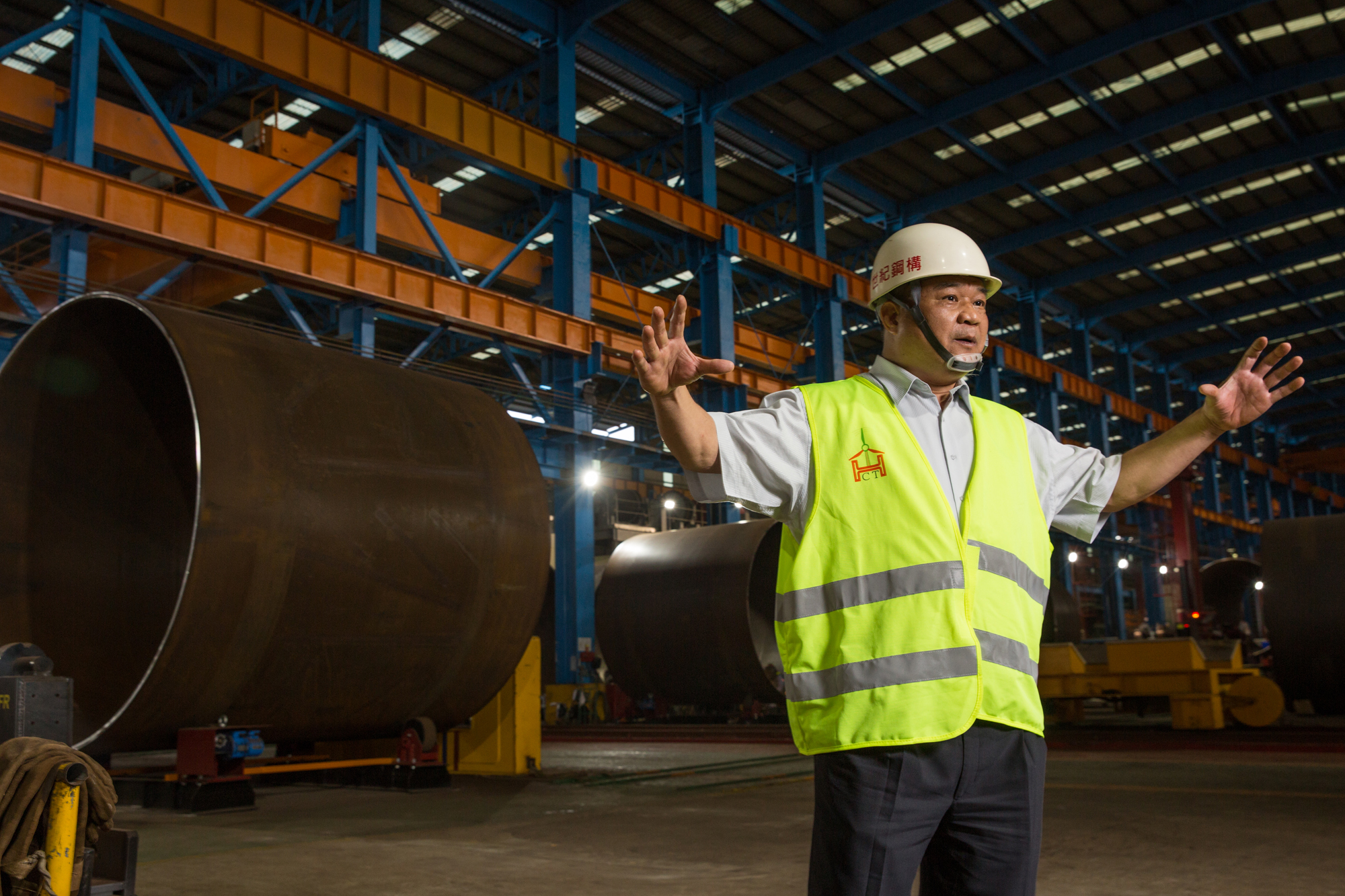 風機在台灣是全新事業，賴文祥投入60億元買設備、培訓員工，特別成立焊工學校，網羅丹麥教師來台教學。