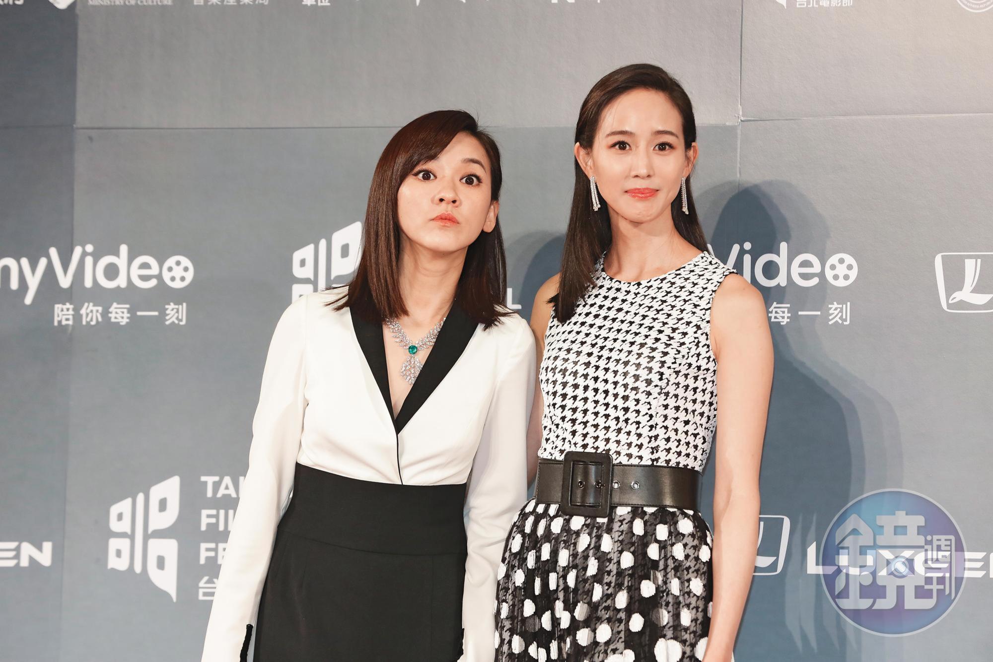 陳意涵(左)和張鈞甯,是演藝圈中出名的好閨密,近日爆出感情生變。