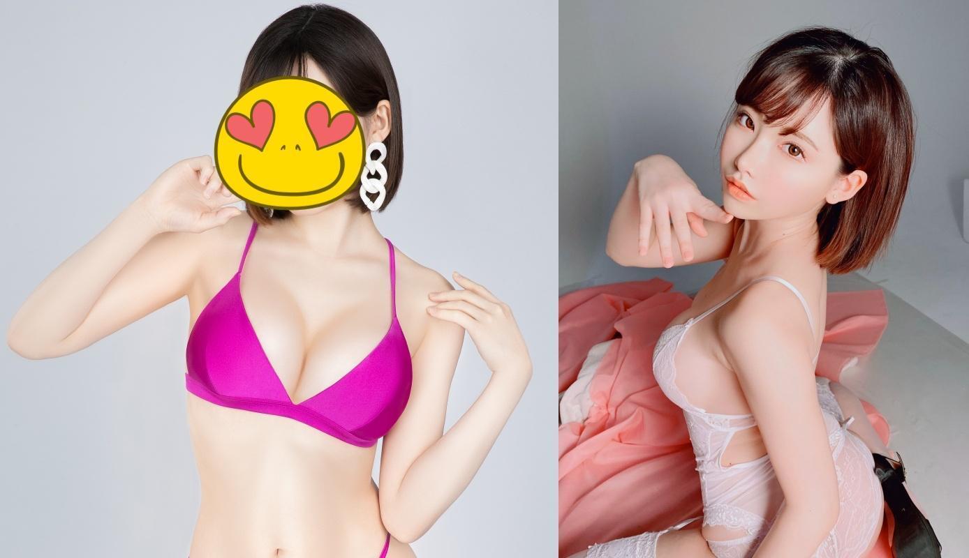 深田詠美被視為明日花綺羅接班人。（右圖翻攝自深田詠美推特）