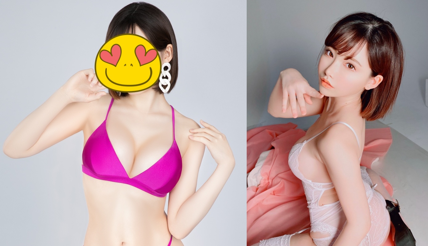 深田詠美被視為明日花綺羅接班人。（右圖翻攝自深田詠美推特）