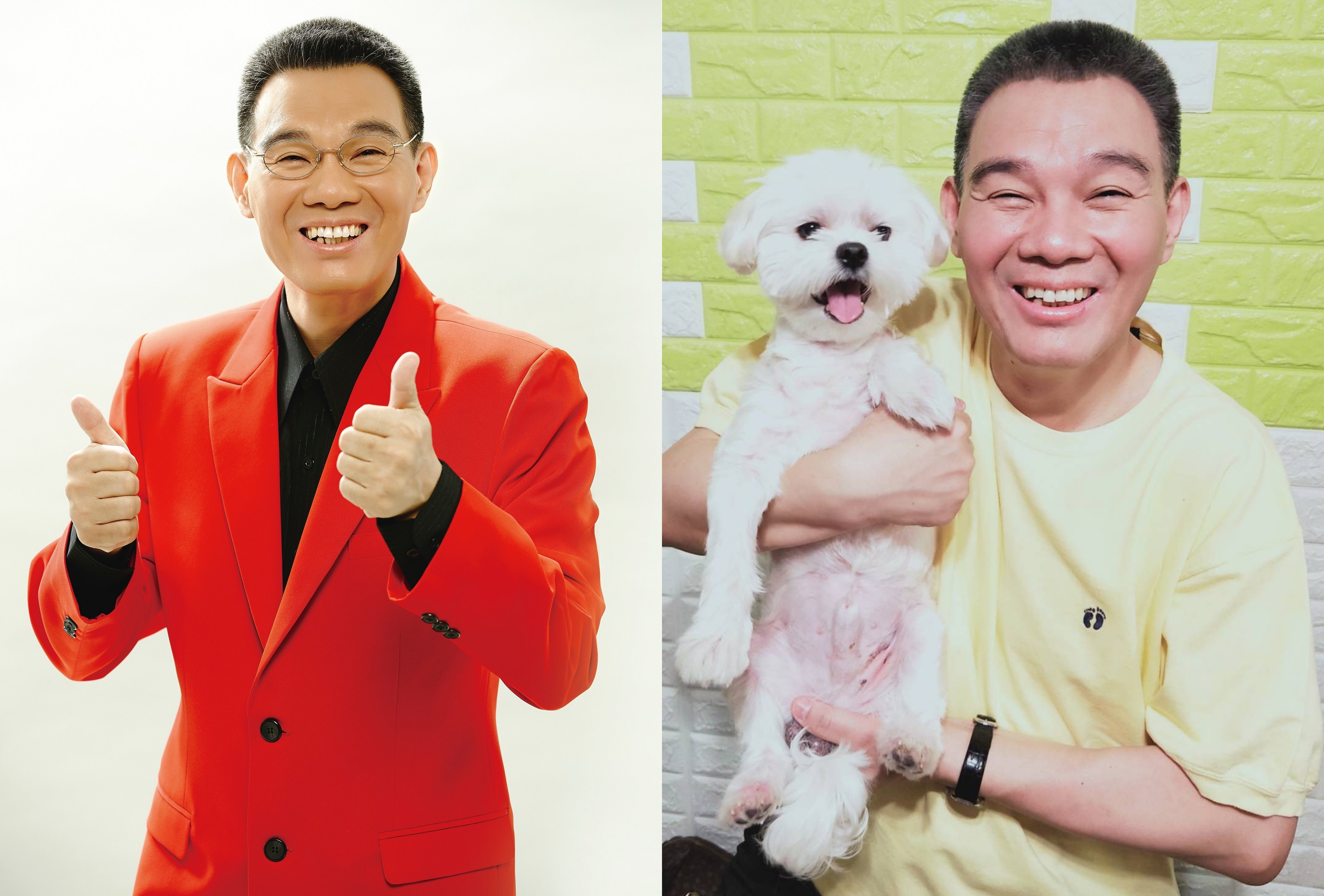 陳雷家裡就養了一隻流浪犬「Manny」，人狗感情緊密。（雲凱娛樂工作室提供）