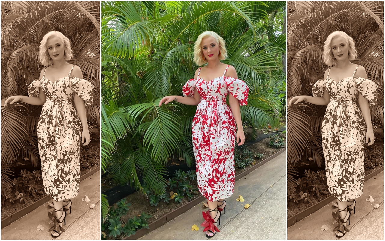 1.凱蒂佩芮腳踩Giuseppe Zanotti百合花裝飾高跟鞋，很有效果。（Giuseppe Zanotti提供）