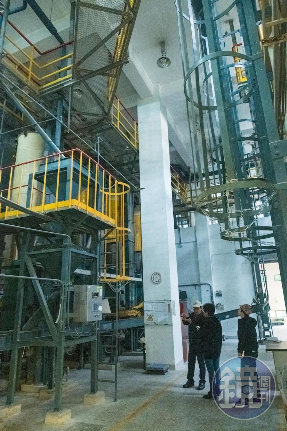 桃園酒廠的精米設備目前可到精米步合四割二分。