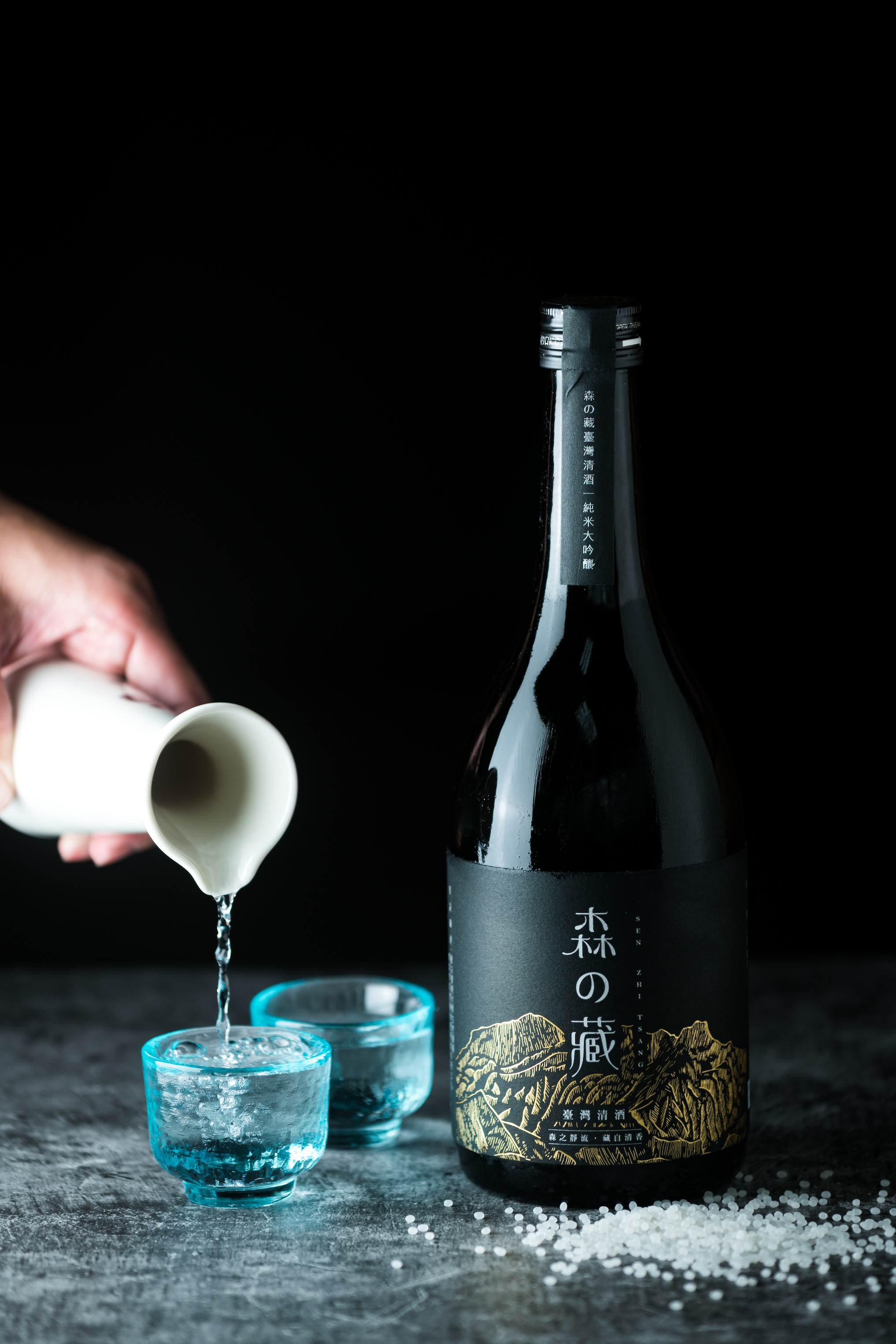 「森の藏台灣清酒純米大吟釀」有強烈的哈密瓜香氣。（客製化商品，2,000元／瓶）