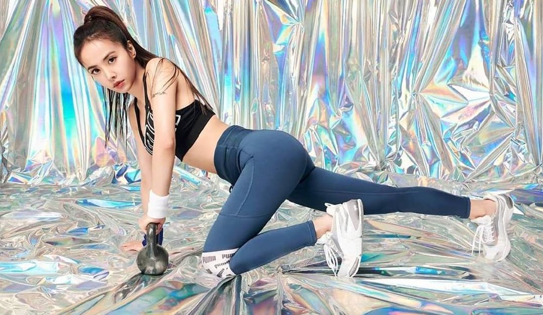 蔡依林為了宣傳環保概念，將運動兼顧性感的照片放在第一張，讓粉絲一看就想點入。（PUMA提供）