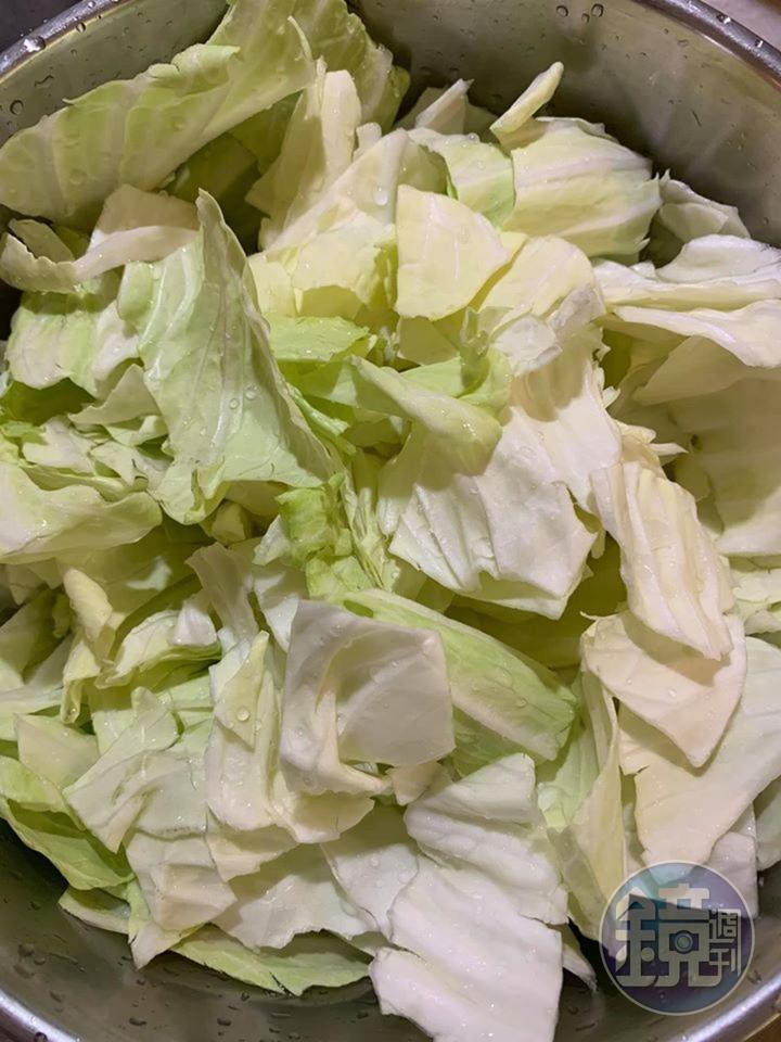 高麗菜可以增加甜味。