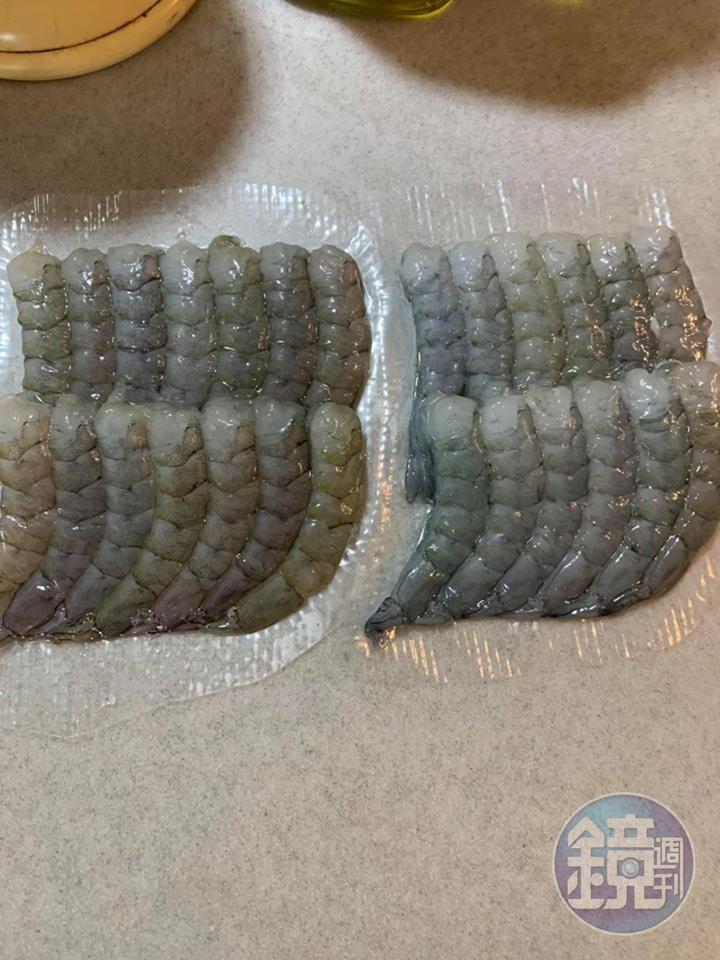 品質不錯的蝦仁，也可以多放一些，兩包。