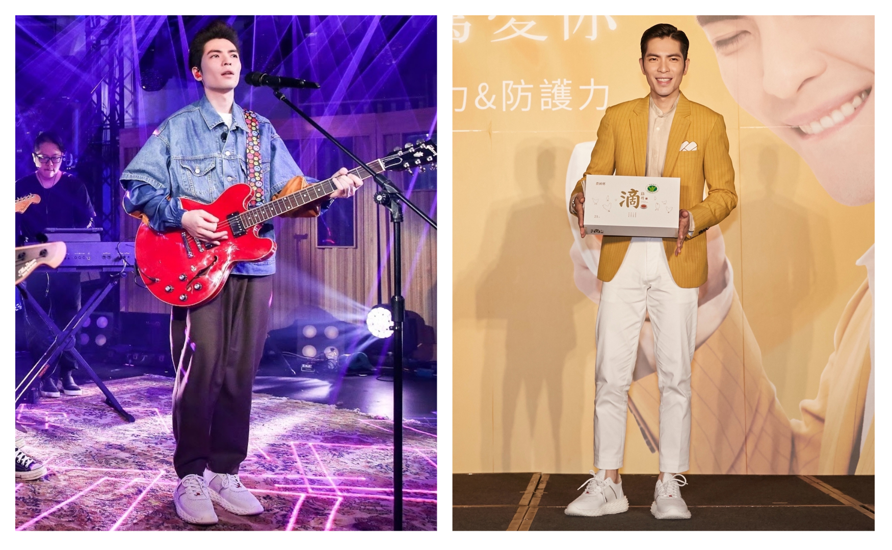 蕭敬騰在《歌手·當打之年》以及出席品牌活動時，都穿上GIUSEPPE ZANOTTI的Urchin運動鞋。（GIUSEPPE ZANOTTI提供）