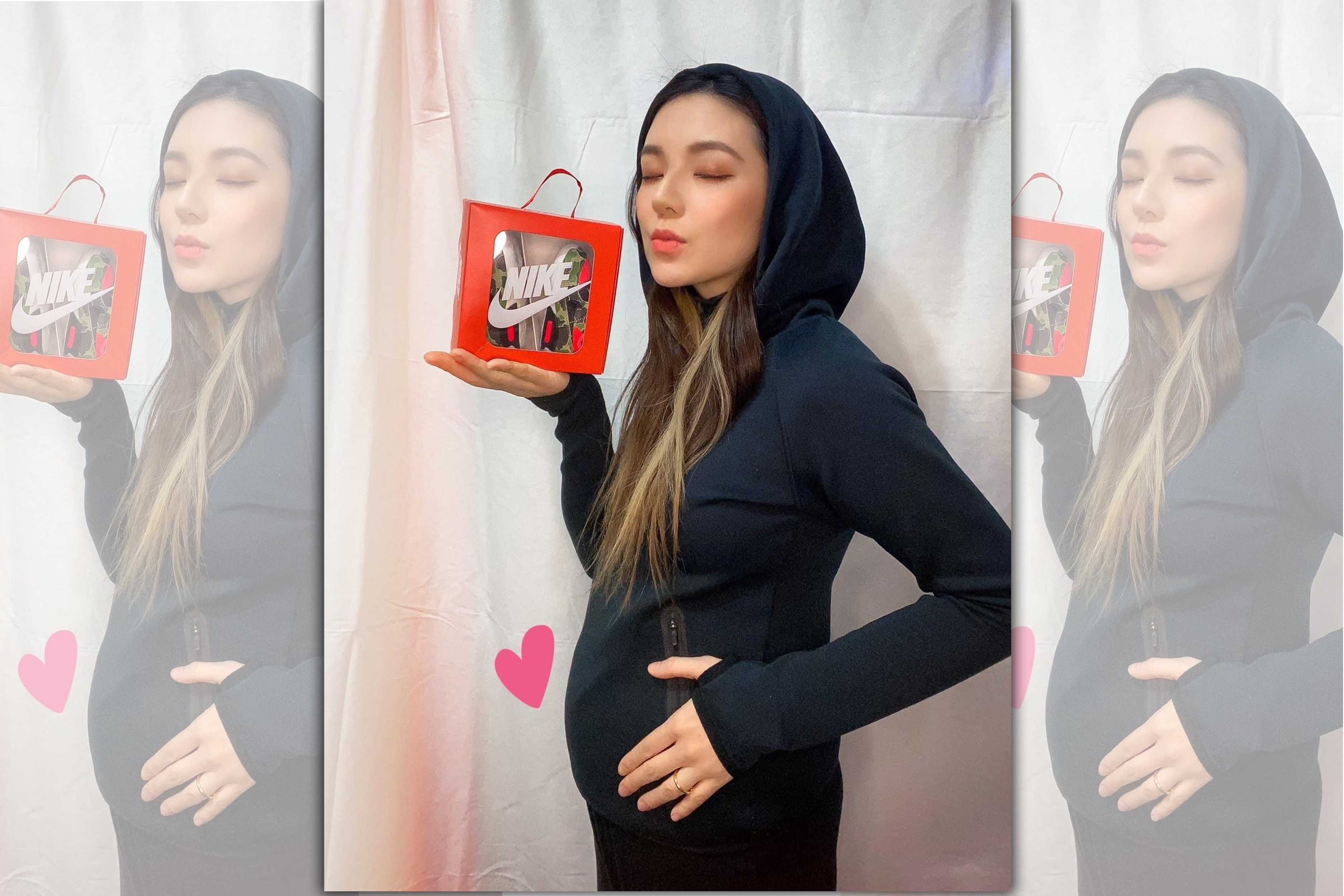 歐陽靖目前懷有五個月多月身孕。（圖/翻攝自歐陽靖臉書）