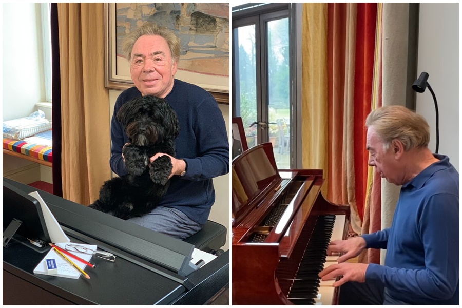 音樂劇之父安德魯．洛伊．韋伯在臉書上與粉絲互動，鼓舞民眾抗疫，也撫慰人心。（翻攝自Andrew Lloyd Webber臉書）