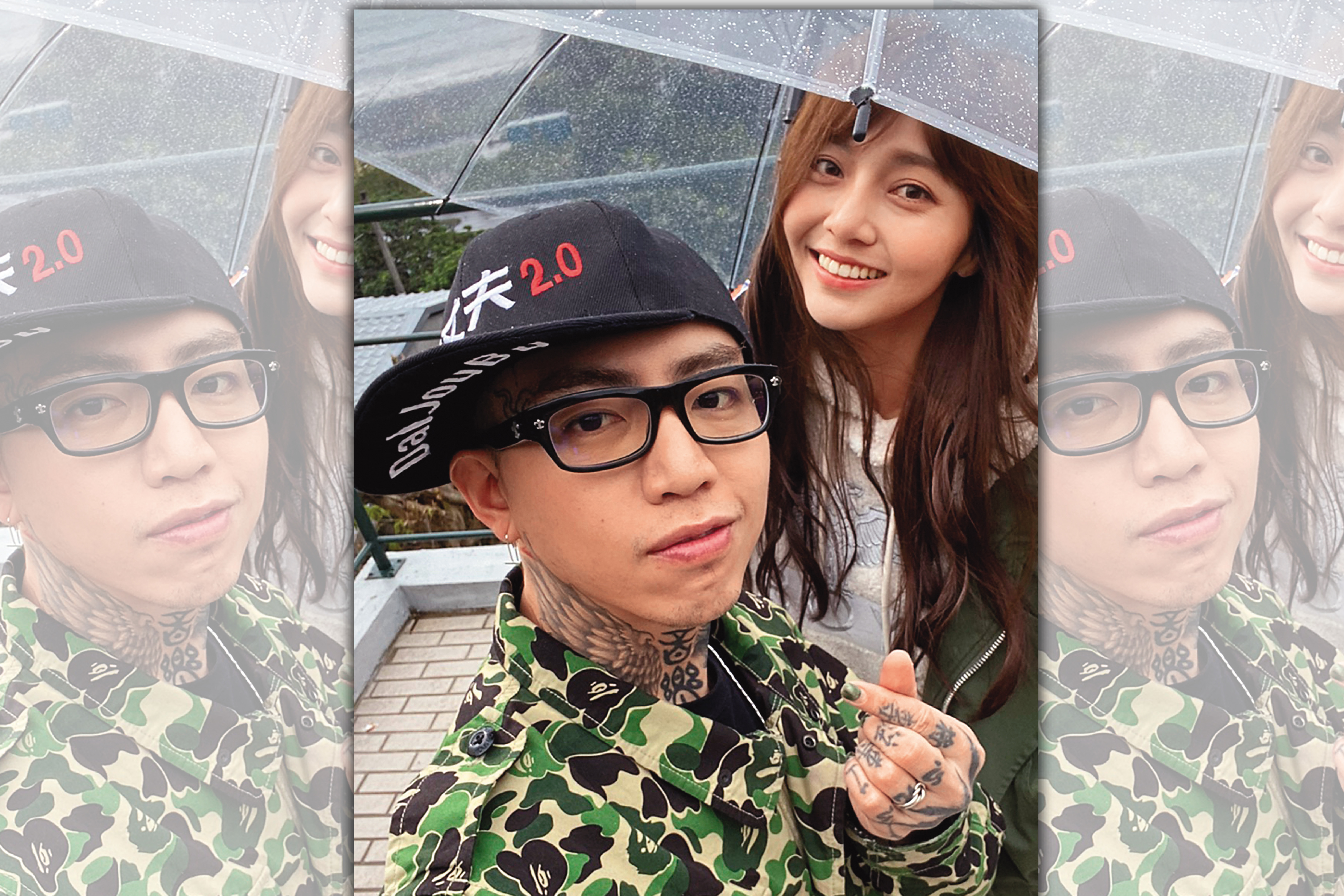 謝和弦（左）的情愛肥皂劇情節不斷更新，現在還被莉婭（右）自曝2人都分床睡。（讀者提供）