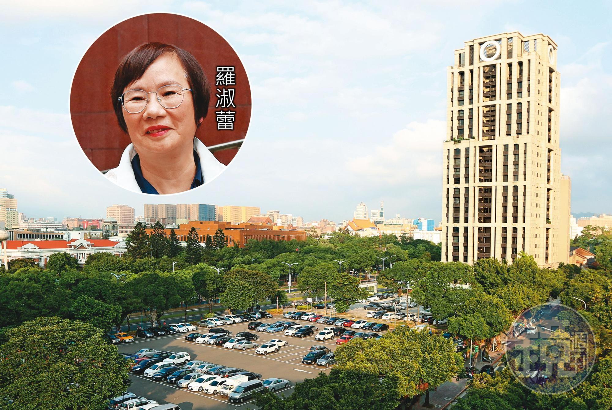前立委羅淑蕾認為，「揚昇君臨」「元大一品苑」等豪宅恐影響總統維安。