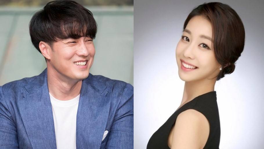 蘇志燮（左）去年認愛小16歲的前電競主播趙銀政（右），今宣布登記結婚。（翻攝自Naver）