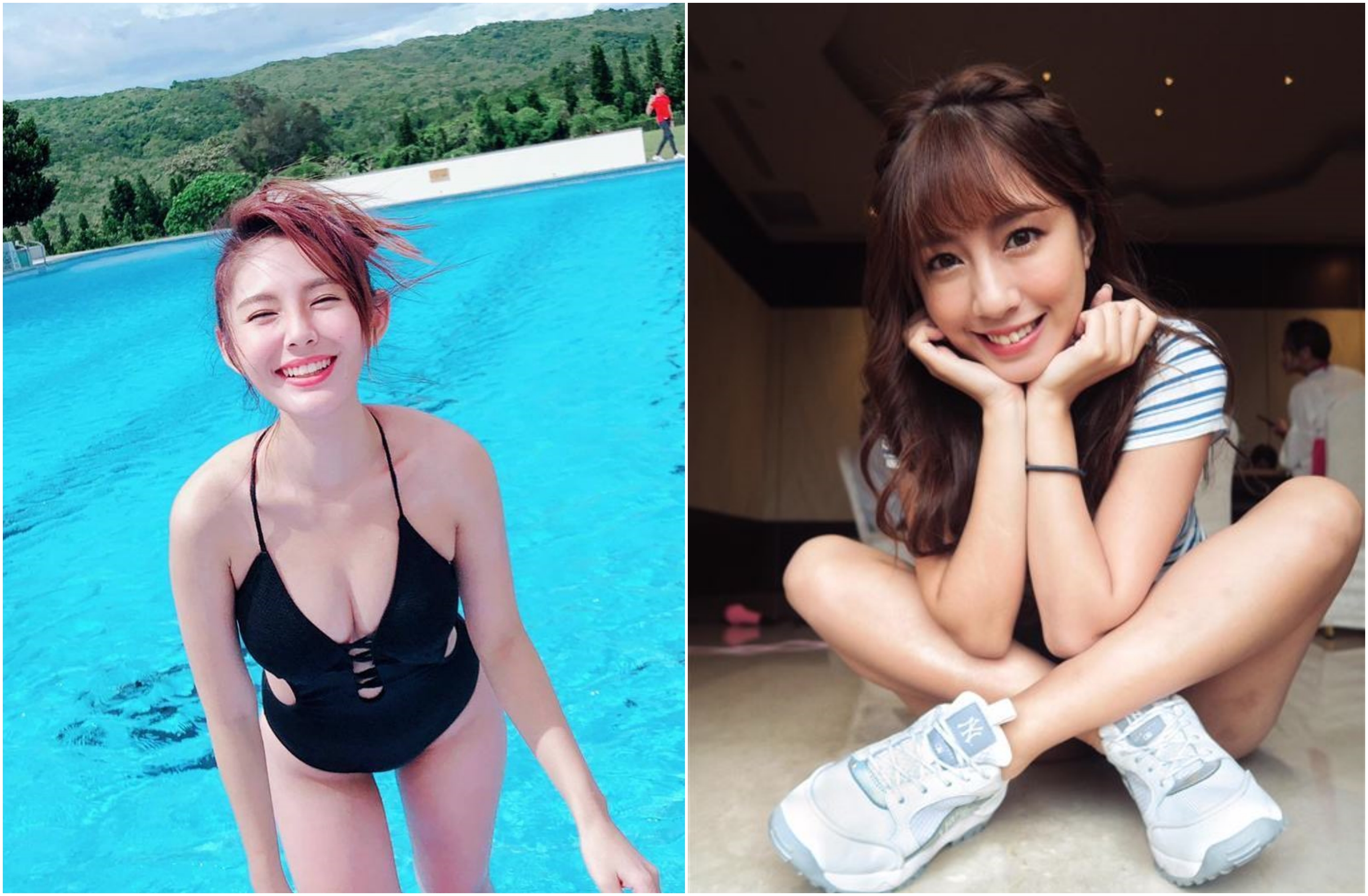 揮別遭鮪魚（左）提告的陰霾，辜菀允（右）和男友開心約會。（翻攝自鮪魚、辜菀允臉書）