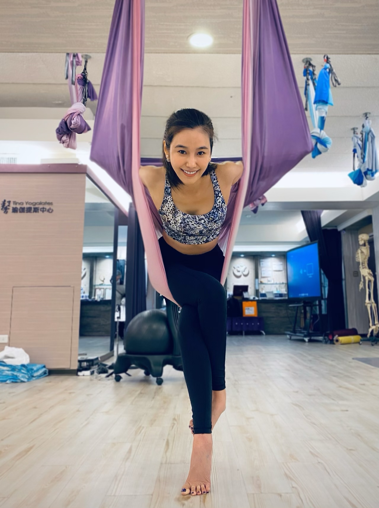 本身擁有瑜伽老師證照的黃心娣,很多粉絲敲碗希望她能開班授課,當她學生。(周子娛樂提供)