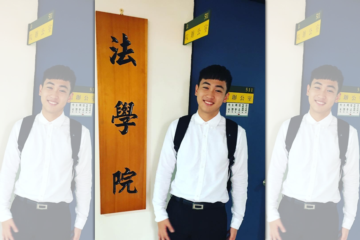 原本可以就讀中正法律系的林季嚴，為了分擔家計選擇從警。（警方提供）