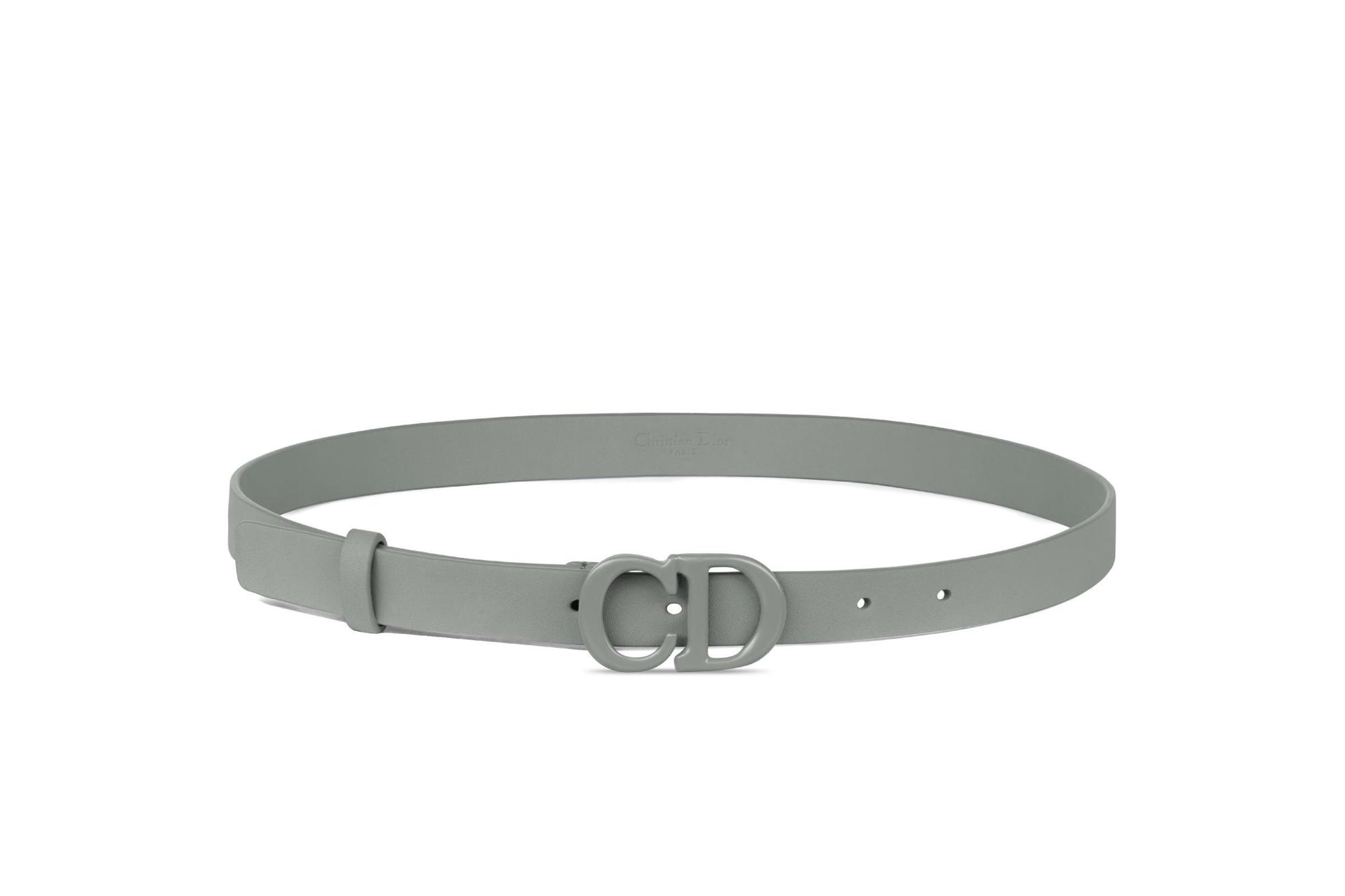 Saddle石灰色 CD 扣環小牛皮腰帶 NT$22,500 DIOR (DIOR提供)