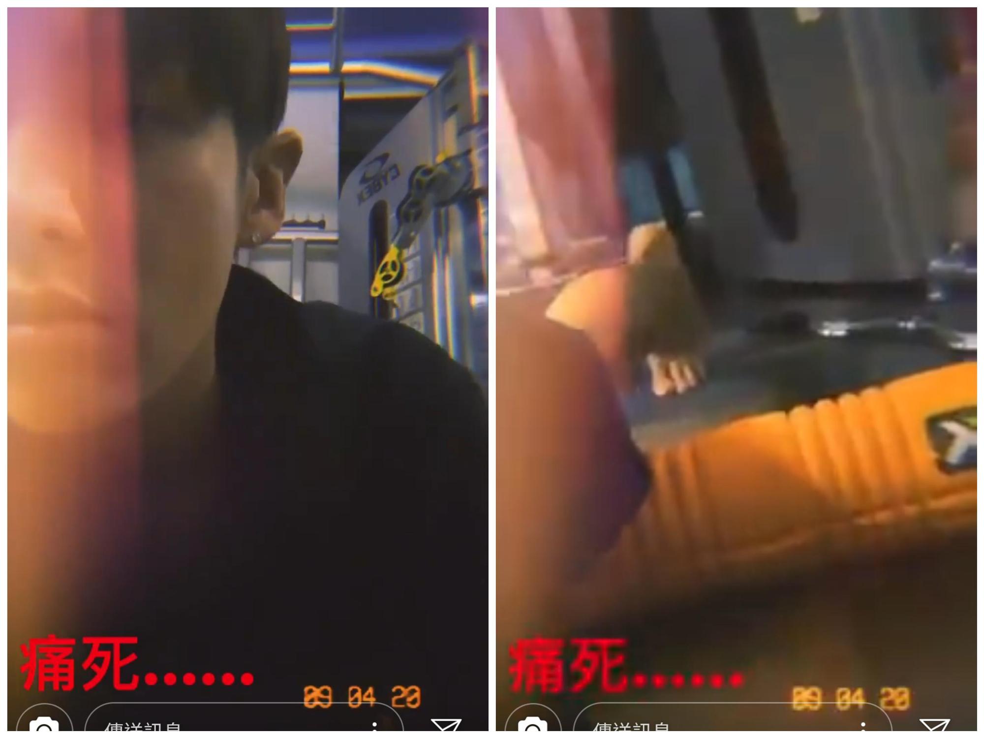 柯震東在限時動態曝光健身小短片,但也抱怨「痛死」。(柯震東IG)