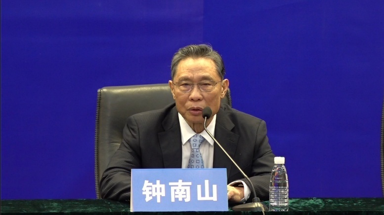 中國呼吸道疾病權威鍾南山提醒，若沒做好防護，不但不能復產，反而可能停產。（翻攝人民日報臉書）