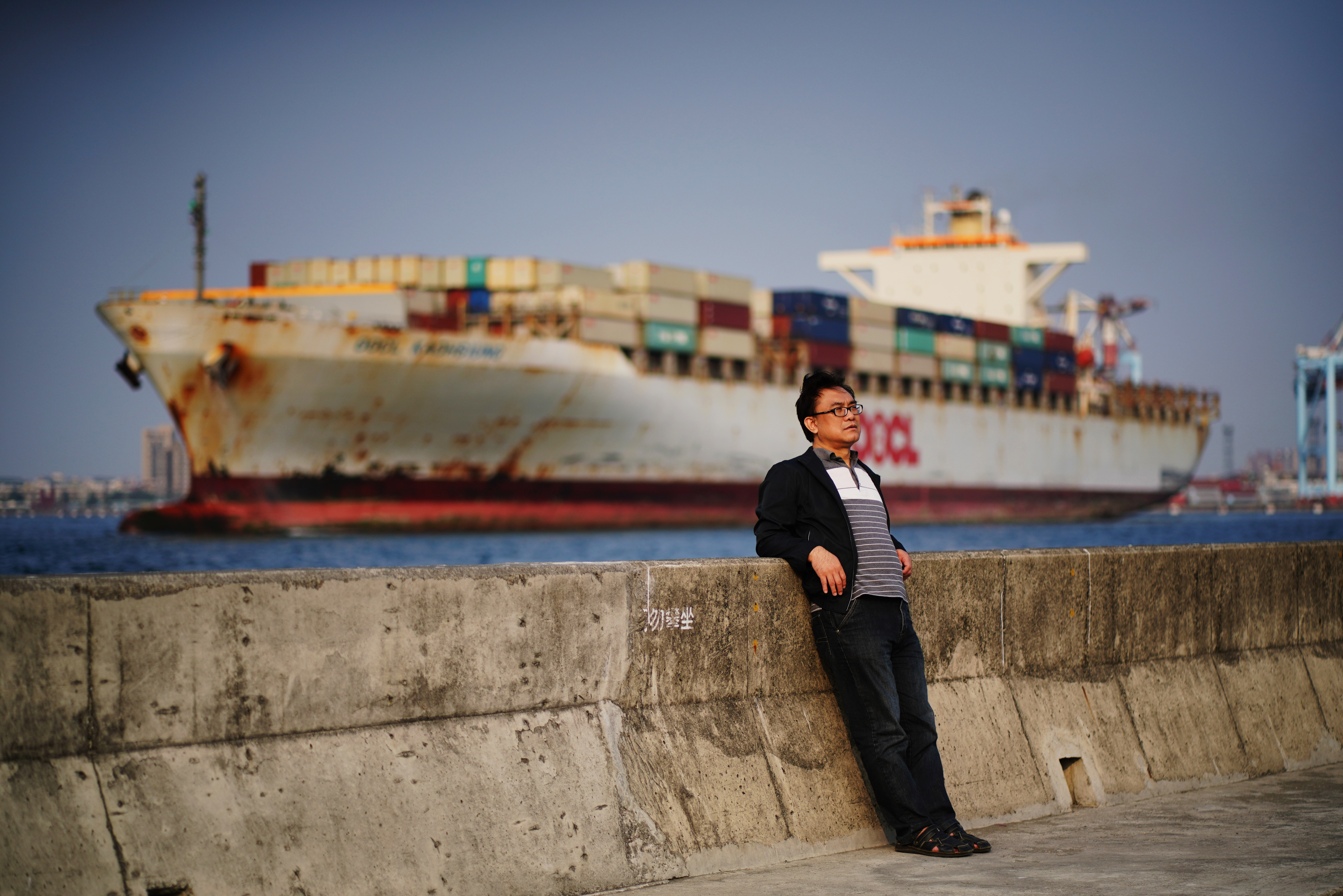 楊光達在遷村後第1次進入紅毛港文化園區，認為遷村造成的結果是滅村。