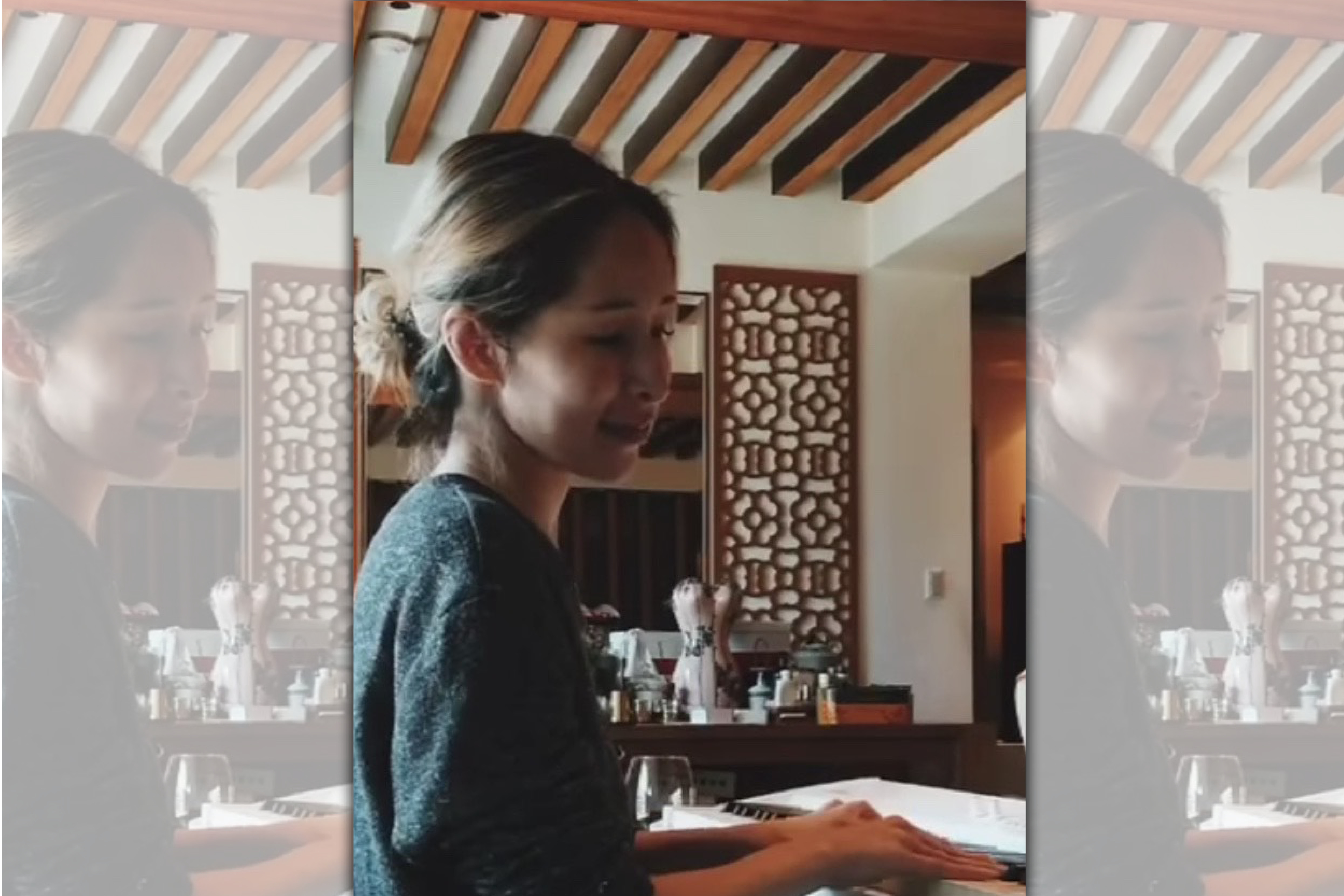 蕭亞軒（Elva）在微博上分享一段2分鐘的彈琴影片。（翻攝自蕭亞軒臉書）