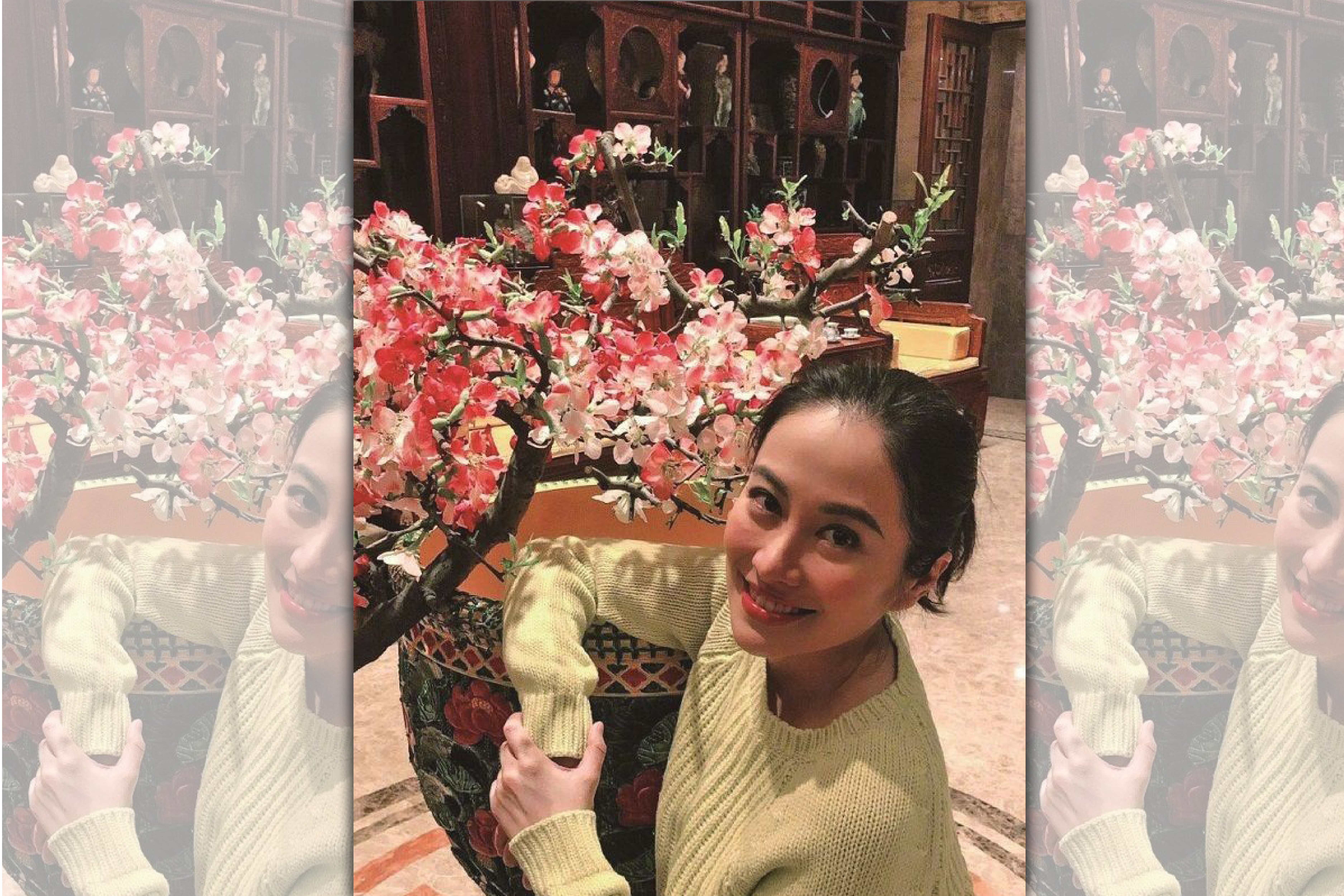 中國大陸女星葉璇自爆曾在私人飯局被一個商場董事長逼喝酒，而且長達一個小時。（翻攝自臉書）