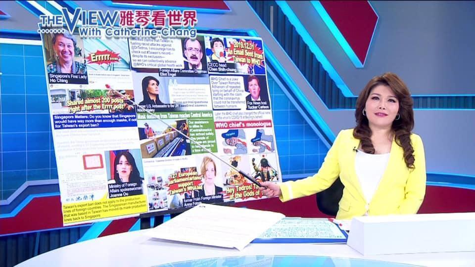 張雅琴特殊的播報風格，創造連連金句。（翻攝自張雅琴臉書）