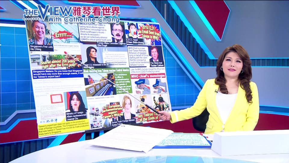 張雅琴特殊的播報風格,創造連連金句。(翻攝自張雅琴臉書)