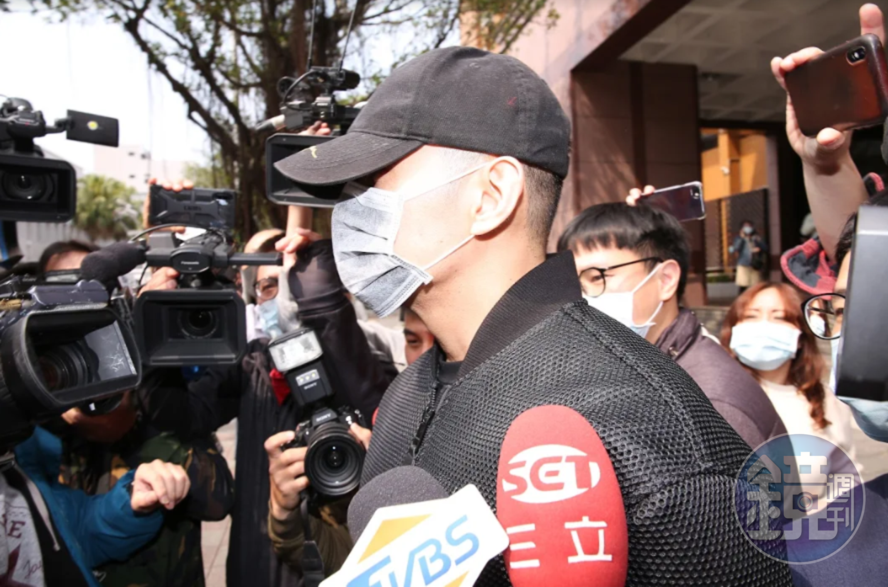 祝釩剛三度染毒被抓。交保候傳。
